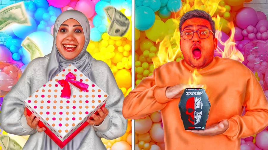 چالش بادکنک شانسی با مجازات تندترین چیپس دنیا و جایزه دو میلیونی