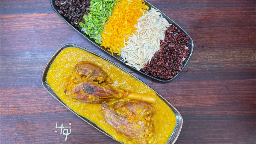 آموزش آشپزی مرصع پلو با ماهیچه