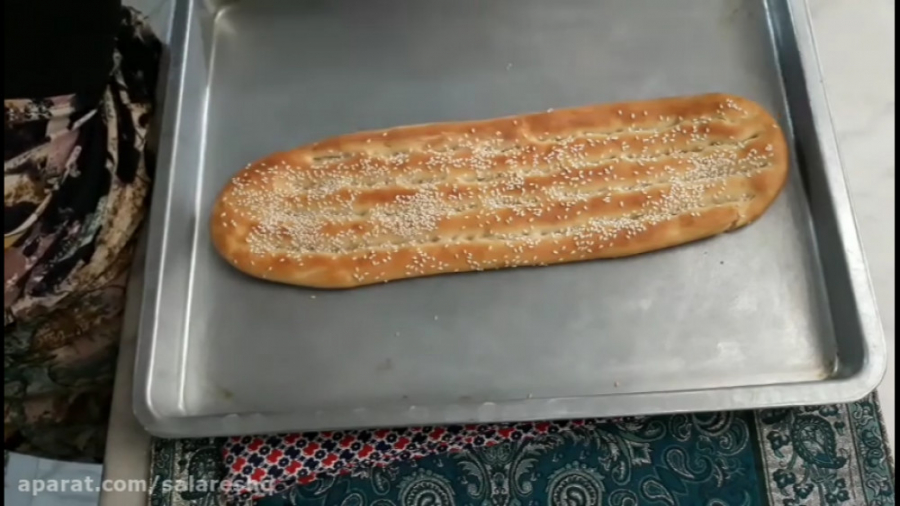 آموزش پخت نان بربری به روشی آسان ترد وخوشمزه با کیفیت FULL HD