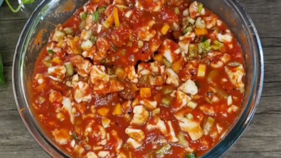 ترشی مشهدی || طرز تهیه ترشی با رب گوجه