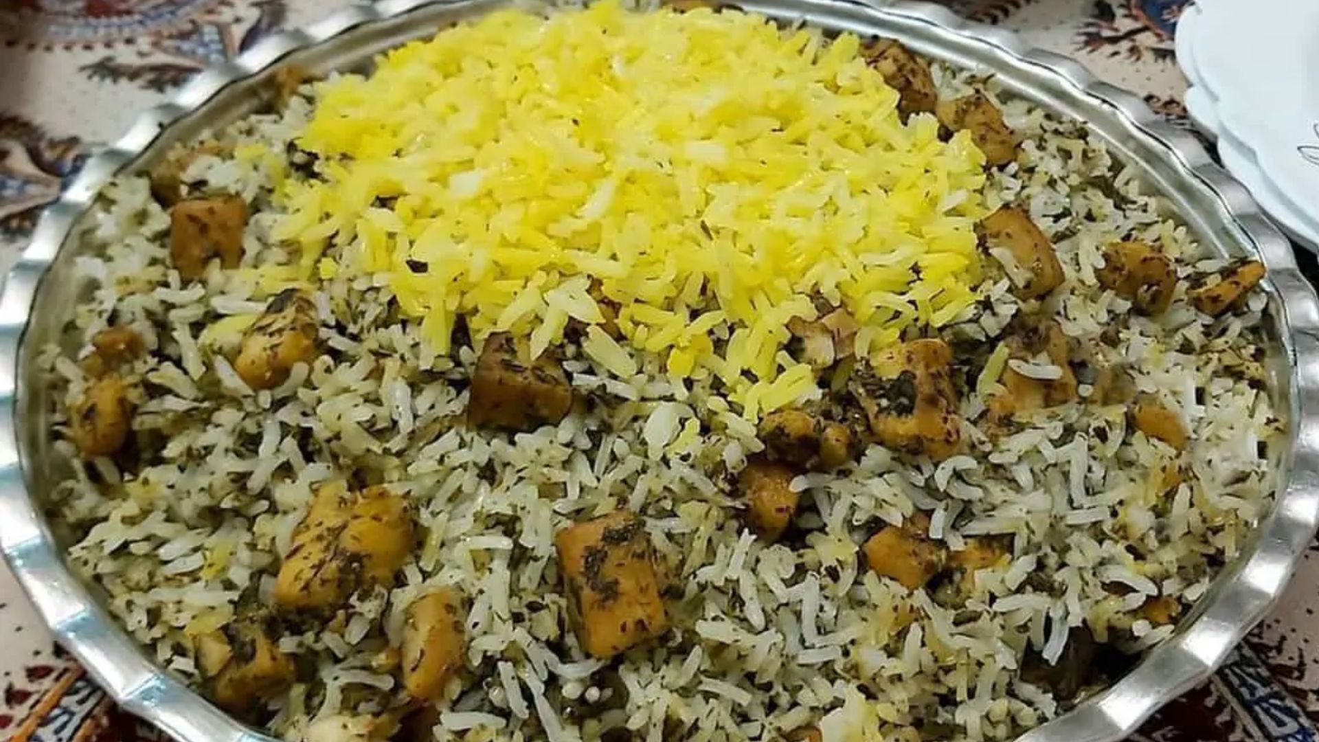 طرز تهیه گشنیز پلو