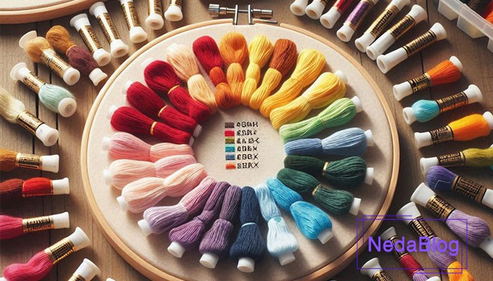 چه رنگ&zwnj;هایی برای گلدوزی مناسب هستند؟