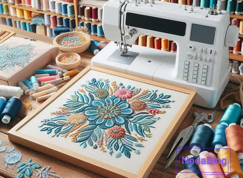 بهترین نخ برای گلدوزی با چرخ