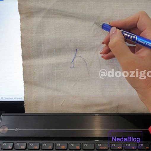 انتقال طرح روی پارچه گلدوزی روشن