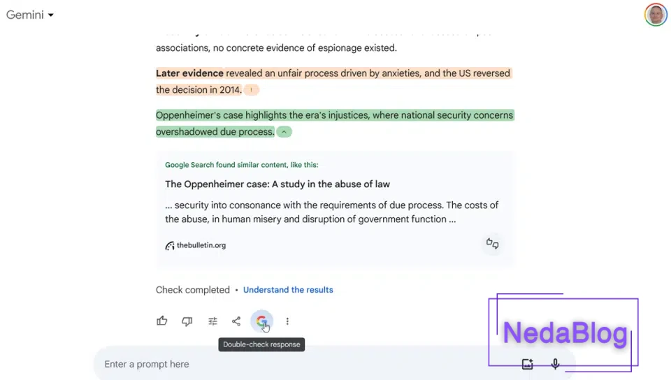 گوگل کردن هوش مصنوعی جمینی (گوگل بارد سابق)