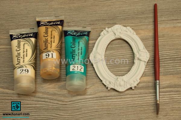 اموزش پتینه ی قاب عکس