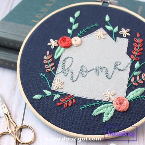 قیمت گلدوزی با دست