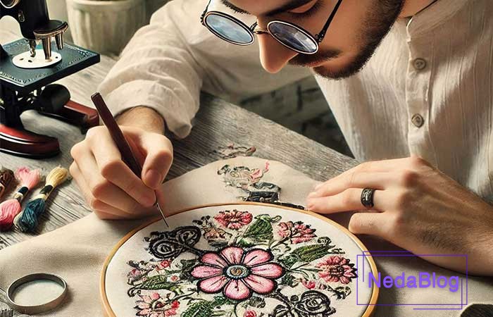 نقش گلدوزی در لباس‌های سنتی