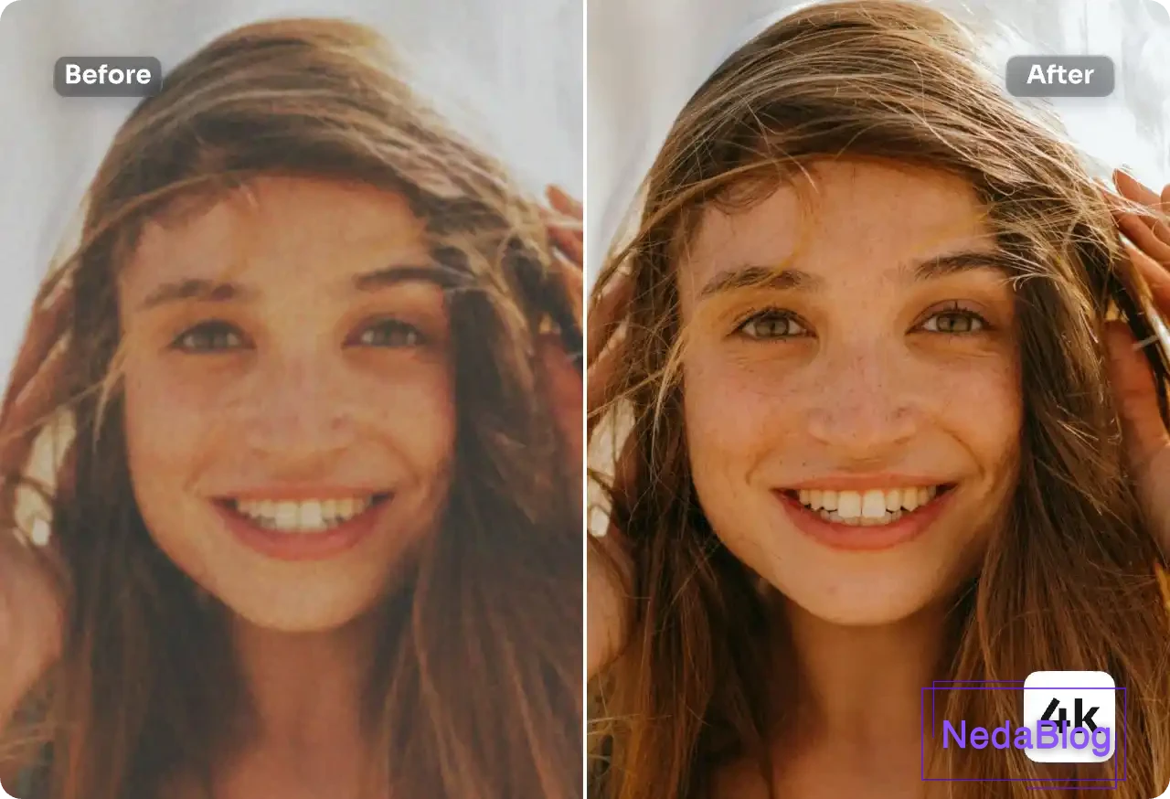 هوش مصنوعی افزایش کیفیت عکس