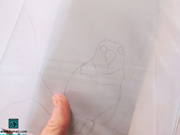 آموزش نقاشی روی پارچه چتر