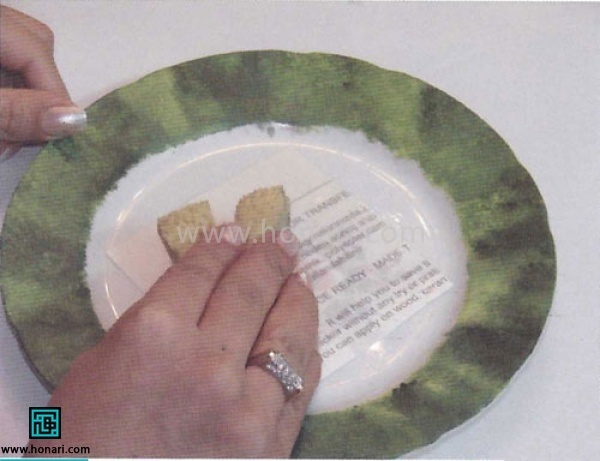 آموزش استفاده از ترانسفر روی ظروف چینی