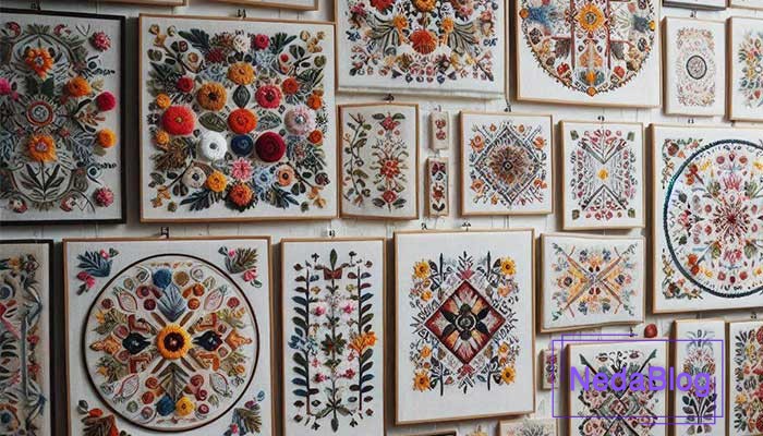 انتخاب طرح مناسب گلدوزی دیوارکوب