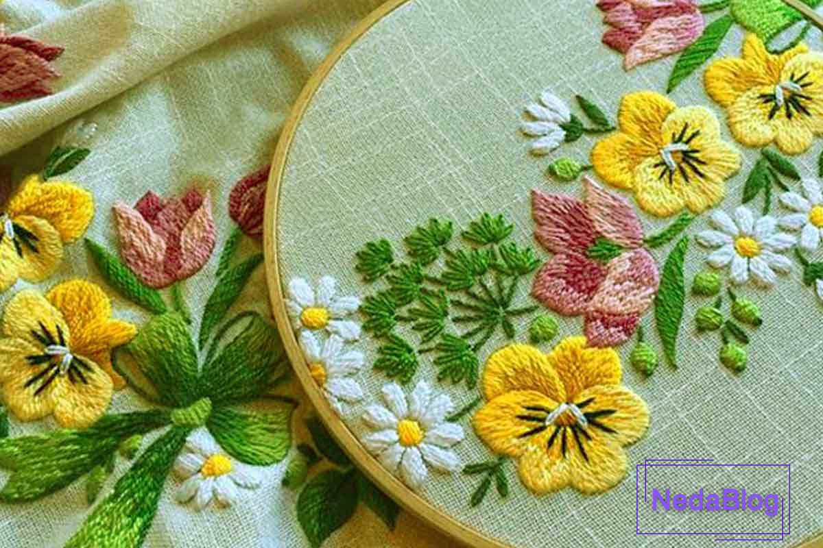 آموزش گلدوزی استامپ ورک