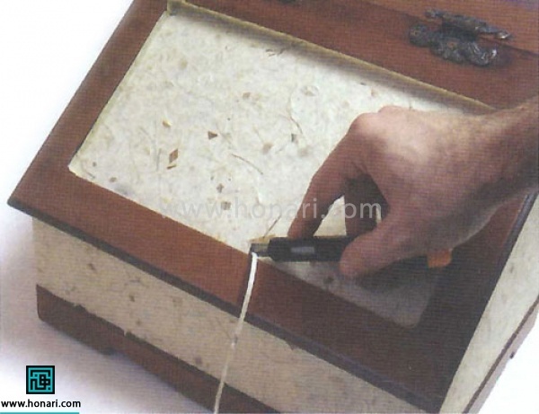 آموزش دکوپاژ روی جعبه نان با استفاده از لول لایت (صدکات)