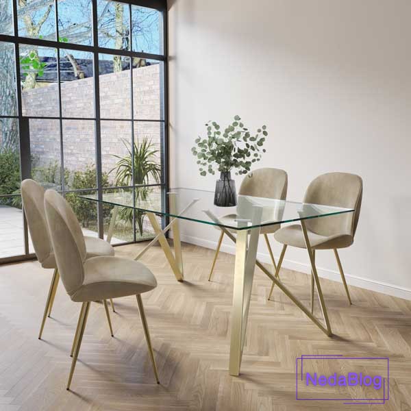 فنگ شویی میز ناهار خوری شیشه ای