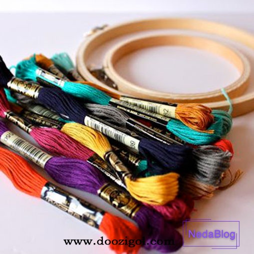 نخ مناسب گلدوزی