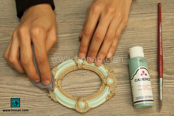 اموزش پتینه ی قاب عکس