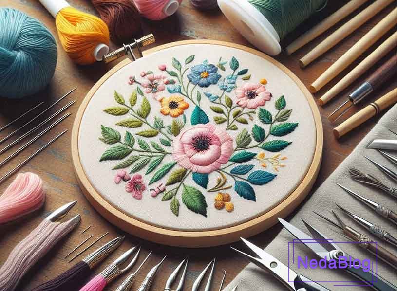 ابزار و مواد لازم برای شلال دوزی