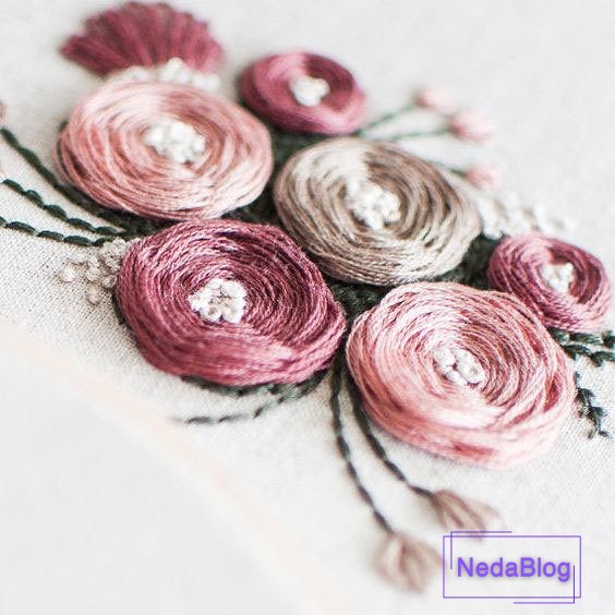 آموزش دوخت رز عنکبوتی