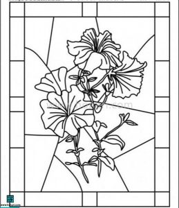 &nbsp;طرح نقاشی گل اطلسی