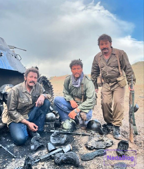 آرش مجیدی در صحنه فیلمبرداری