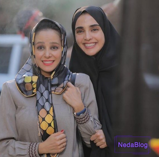 الهه حصاری در کنار الناز حبیبی