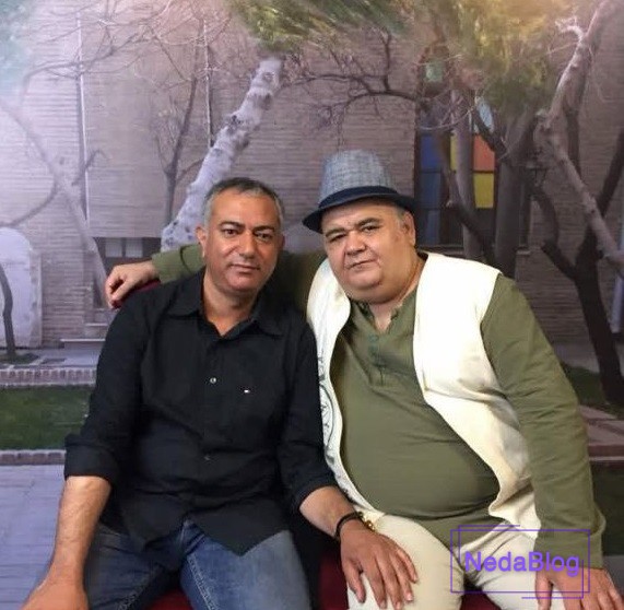 اکبر عبدی در کنار دوستانش