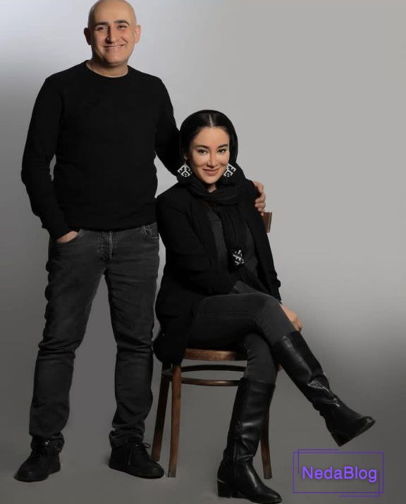 بهاره افشاری در کنار برادرش