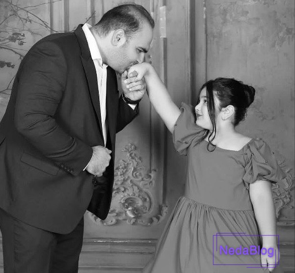 بهداد سلیمی در کنار دخترش