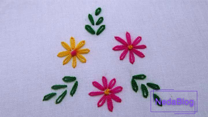 نکات مهم گلندابلاگ ساده روی پارچه