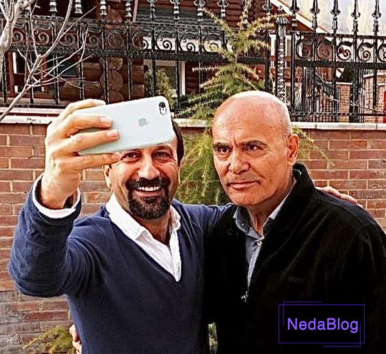 جمشید هاشم پور در کنار اصغر فرهادی