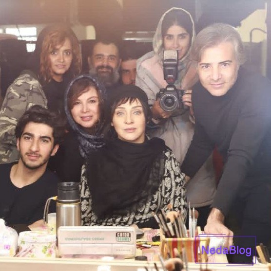 رویا نونهالی در پشت صحنه پوران