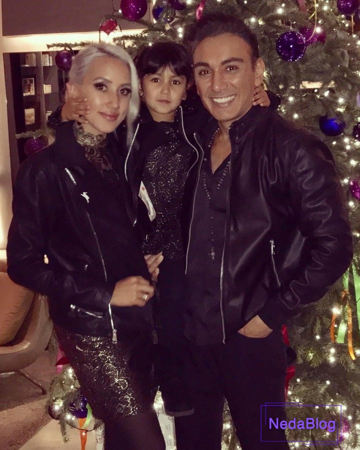 شادمهر عقیلی همسر و دخترش