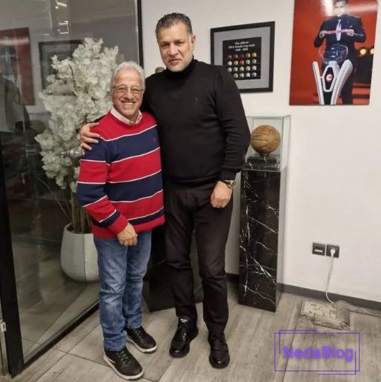 علیرضا خمسه در کنار علی دایی