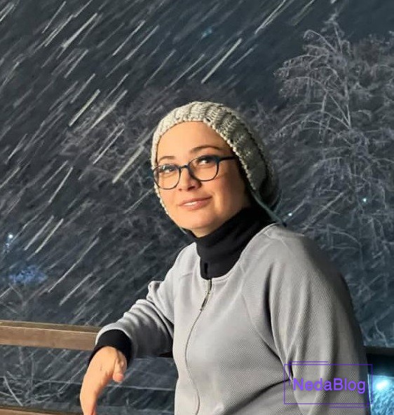 عکس نسرین نصرتی در زمستان