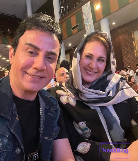 فاطمه گودرزی در کنار داریوش فرضیایی