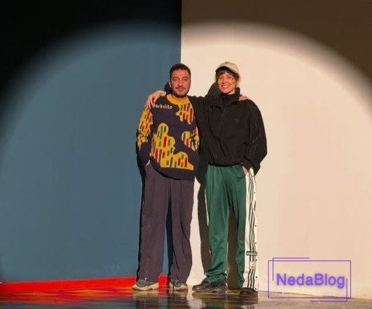 فرشته حسینی در کنار همسرش نوید محمدزاده