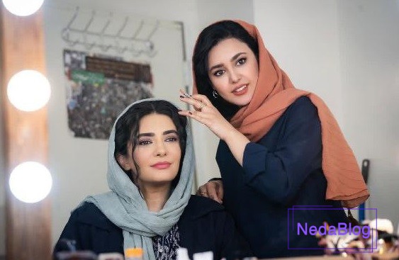 لیندا کیانی در صحنه فیلمبرداری