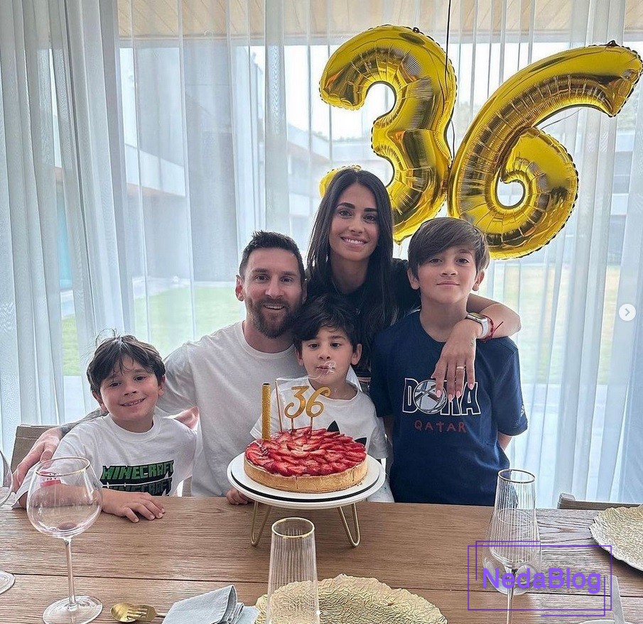 لیونل مسی همسر و فرزندان