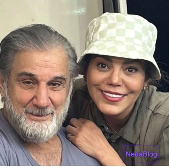 مهدی هاشمی در کنار همسرش
