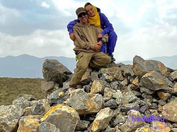 نیما فلاح و همسرش