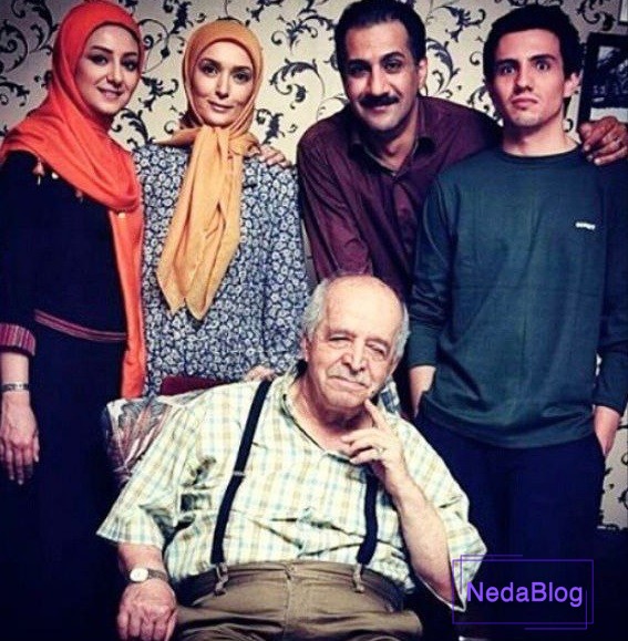 ویدا جوان در صحنه فیلم برداری