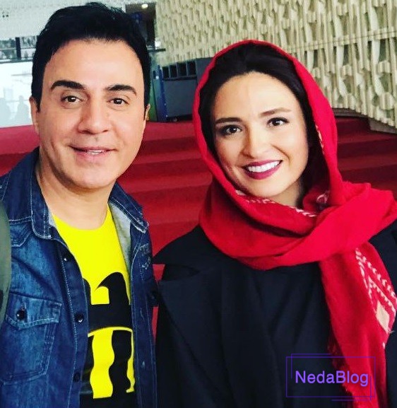 گلاره عباسی در کنار عمو پورنگ