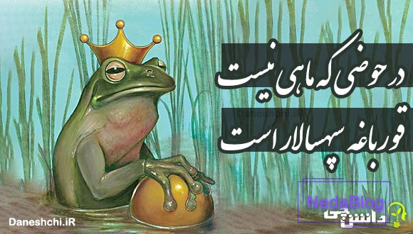 در حوضی که ماهی نیست قورباغه سپهسالار است