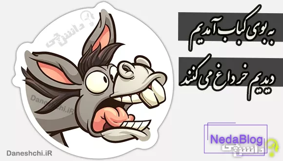 به بوی کباب آمدیم دیدیم خر داغ می کنند