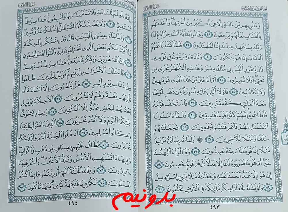 پاسخ دقیق استخاره با قرآن مجید صفحه 493