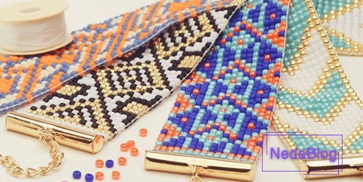 طرز استفاده از دستگاه منجوق بافی