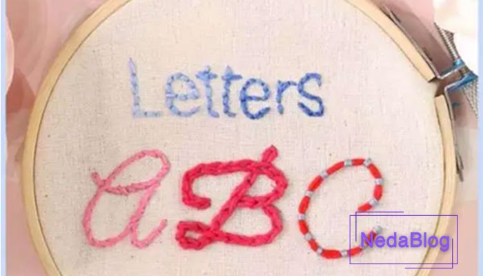 حروف گلدوزی با طرح های ساده