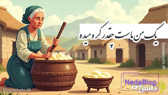 یک من ماست چقدر کره میده