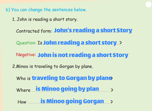 جواب صفحه 46 زبان نهم